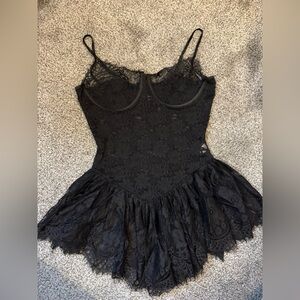 Shades of Blonde Lace Mini Dress